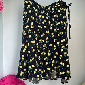 Banana Republic, lemon, ruffle skirt